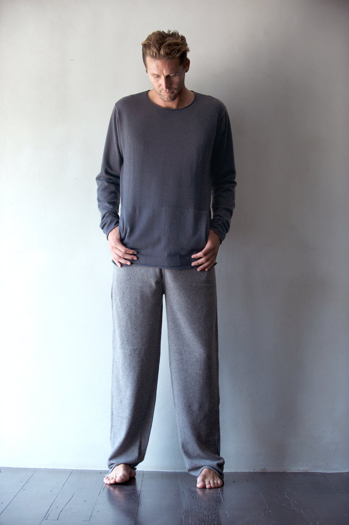 Mid-Weight Cashmere Crew-Neck Sweater  Mens Clothing