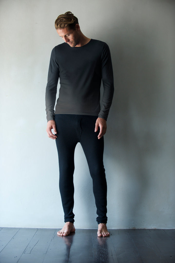 Superfine Cashmere Long-Sleeve T  Mens Clothing