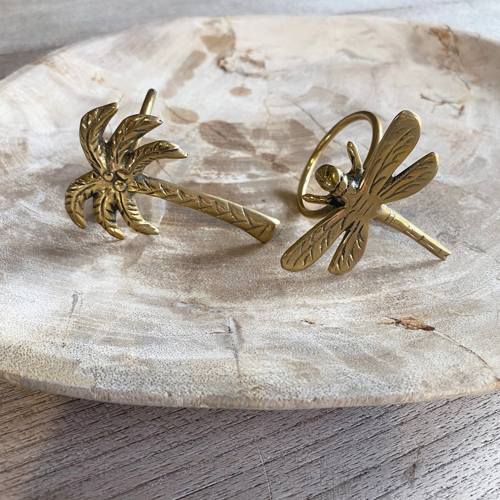 Brass Napkin Ring - Dragonfly  (set of 8 - only available for purchase with Ikat Napkins)  napkin