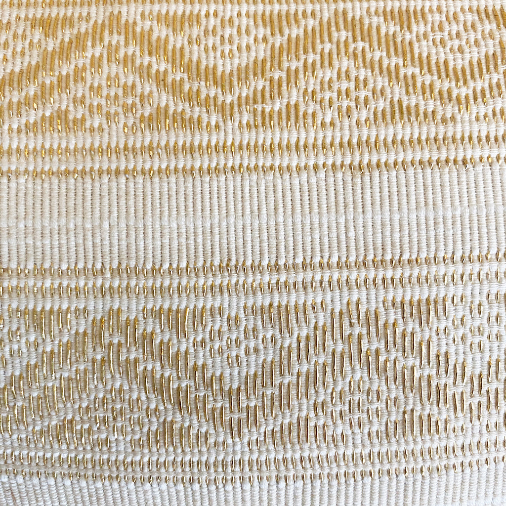 Songket Cushion Cover - White and Gold  Homewares